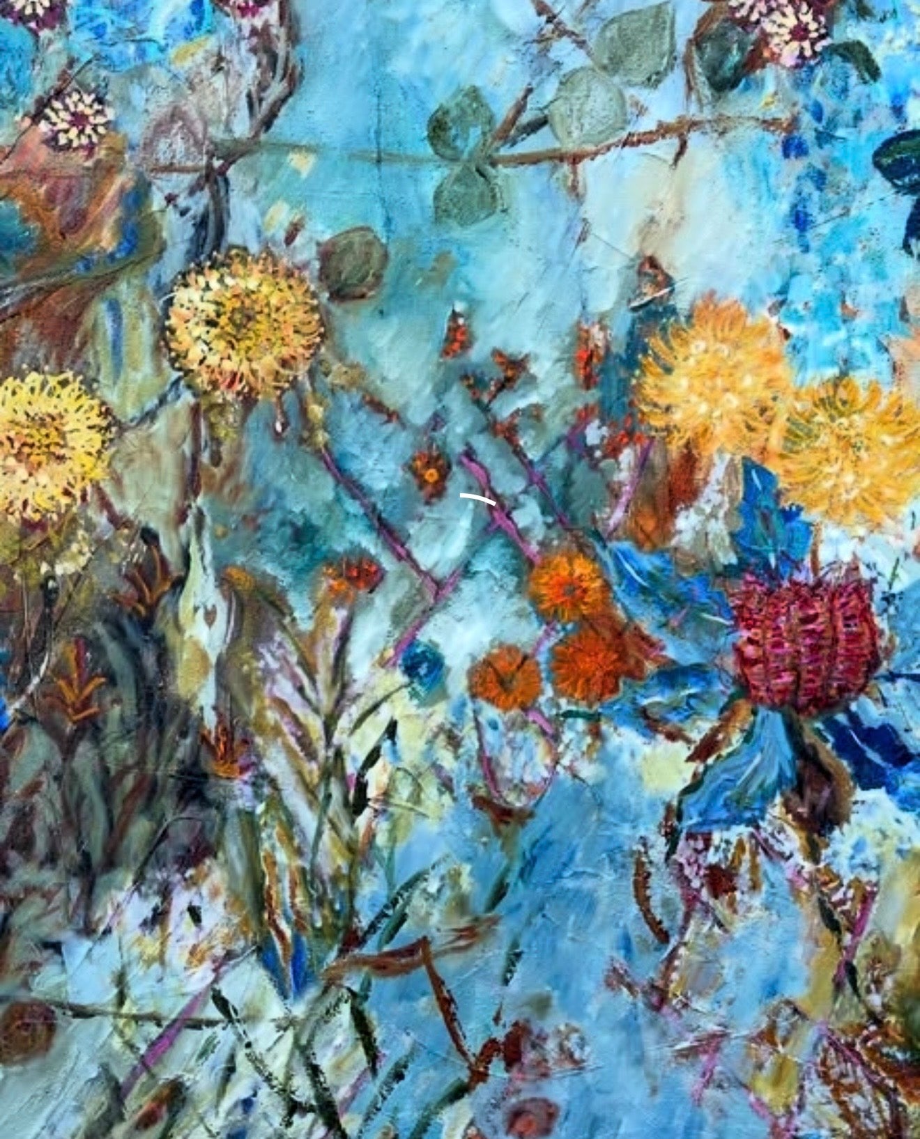 Kangaroo Paw, Yellow Waratah & Paper Daisy